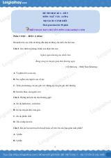 Đề thi học kì 1 Văn 6 Cánh diều - Đề số 5